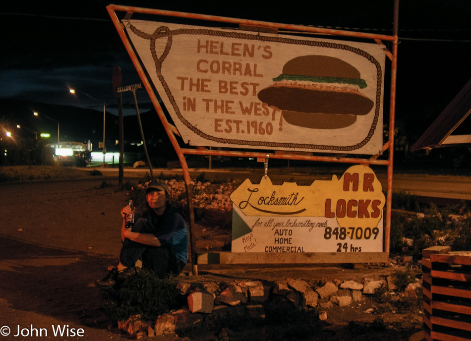 Caroline Wise at Helen's Corral in Gardiner, Montana