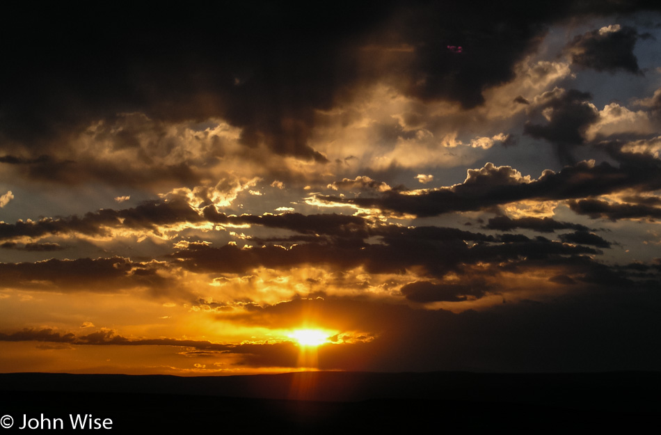 Sunrise near Green River, Wyoming