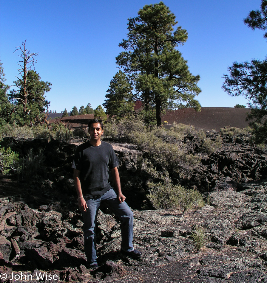 Jay Patel at Sunset Crater National Monument in Northern Arizona