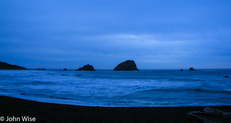 Pacific coast early evening