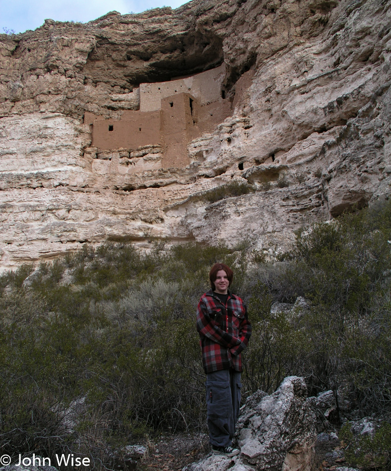 Jessica Wise at Montezuma Castle in Camp Verde, Arizona