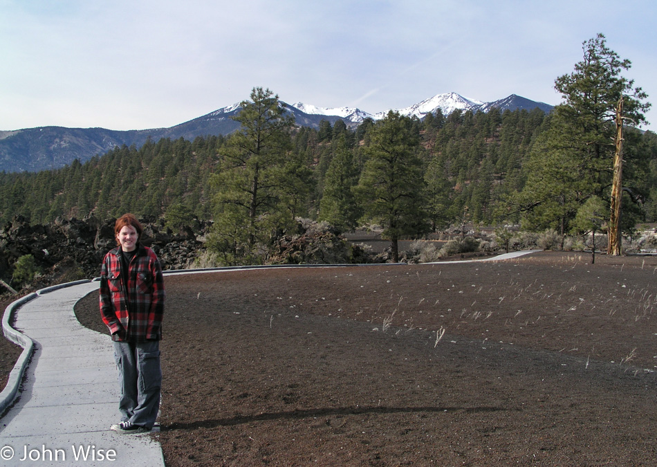Jessica Wise at Sunset Crater National Monument in Northern Arizona