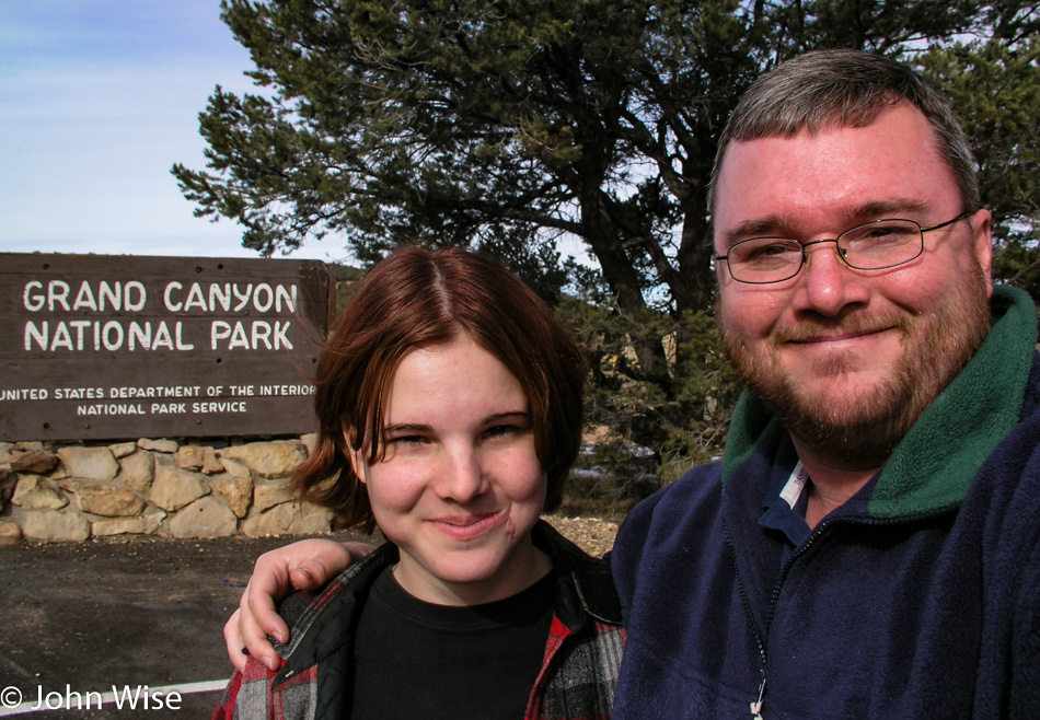 Jessica Wise and John Wise at Grand Canyon National Park in Northern Arizona
