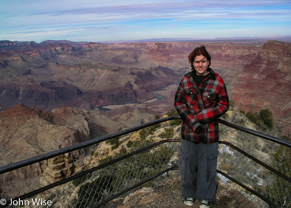 Jessica Wise at Grand Canyon National Park in Northern Arizona