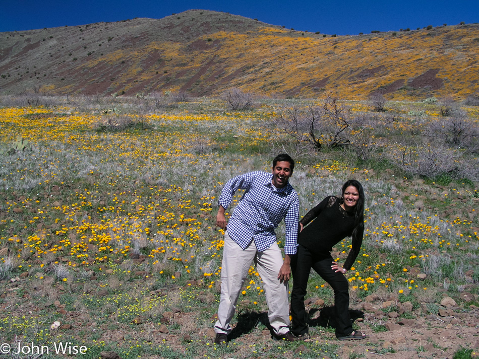 Rinku Shah and Jay Patel in Eastern Arizona