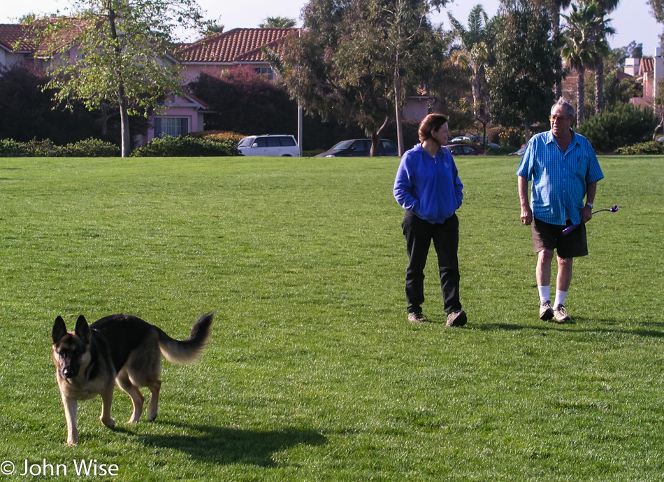 Caroline Wise and Woody Burns in Goleta, California