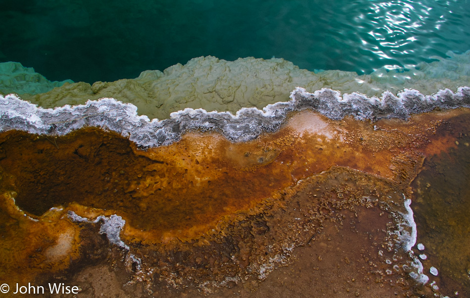 Bacterial mat at Yellowstone National Park