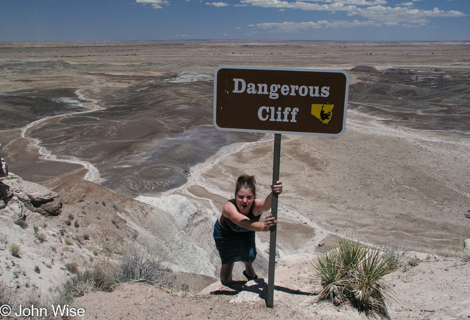 Jessica Wise at Petrified Forest National Park, Arizona