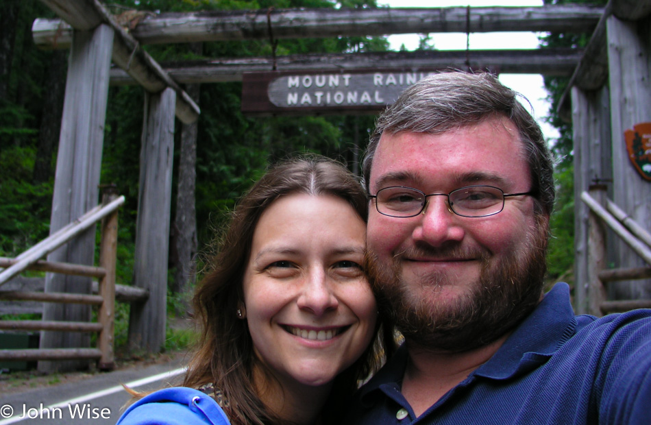 Caroline Wise and John Wise at Mount Rainier in Washington