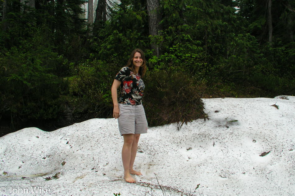 Caroline Wise at Mount Rainier in Washington