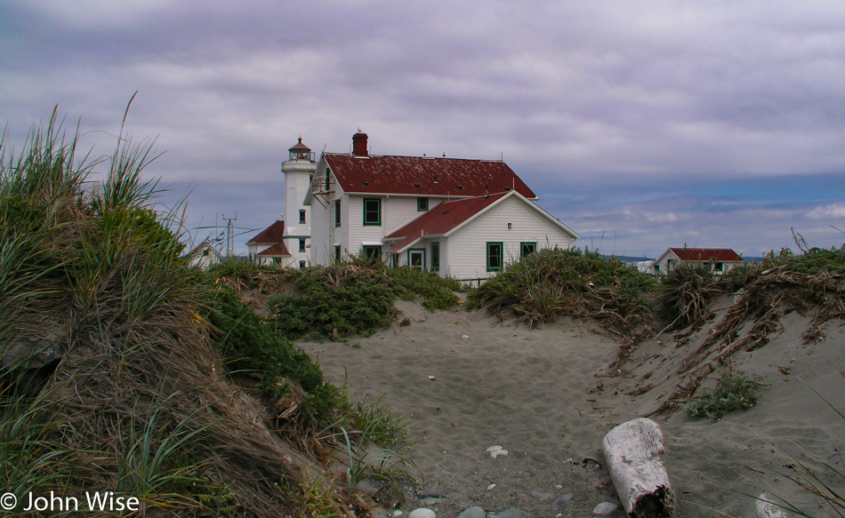 Point Wilson Lighthouse at Fort Worden State Park in Port Townsend, Washington