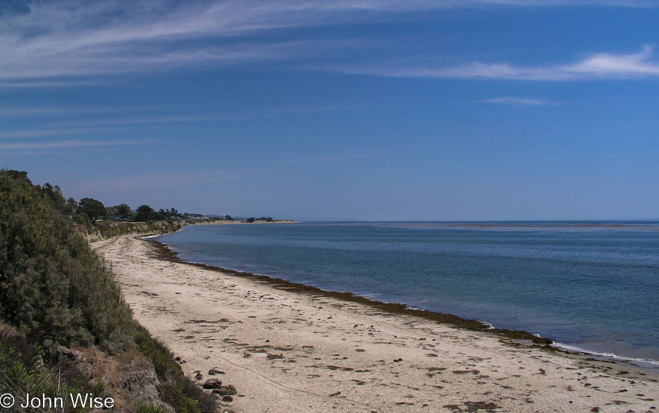 Visiting a beach in Santa Barbara, California