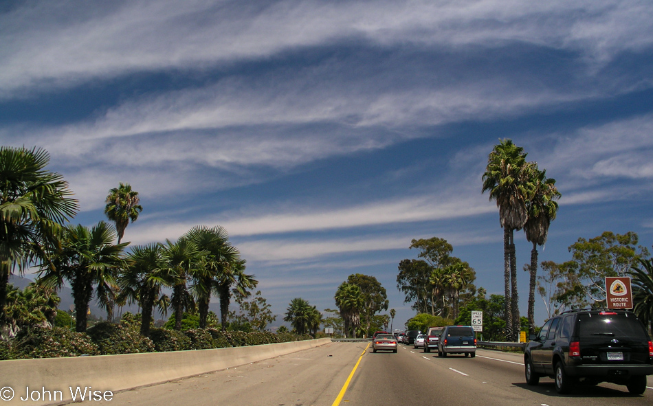 Highway 101 out of Santa Barbara, California