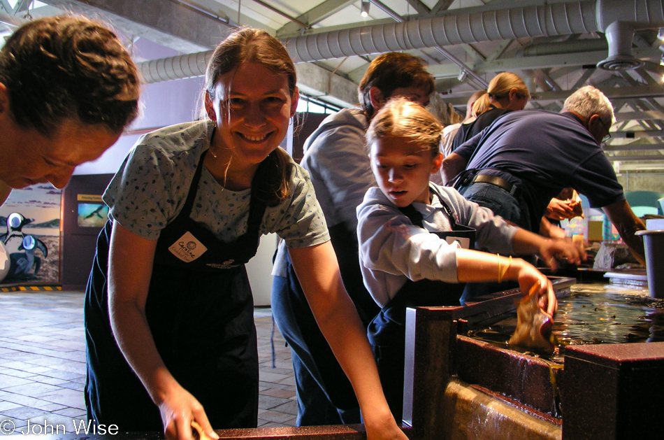 Caroline Wise at the Monterey Bay Aquarium in Monterey, California