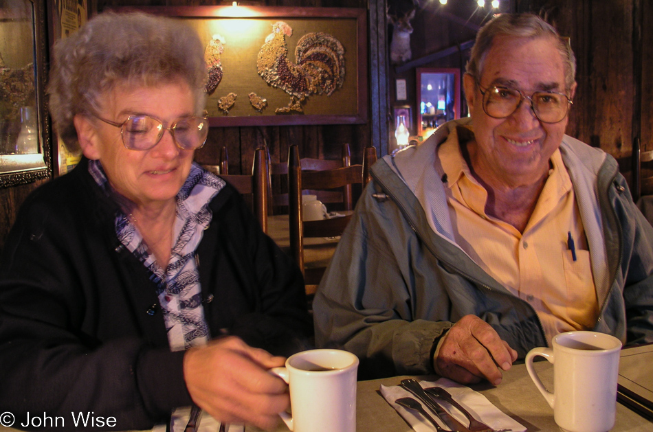 Anne and Woody Burns at Cold Spring Tavern in Santa Barbara, California