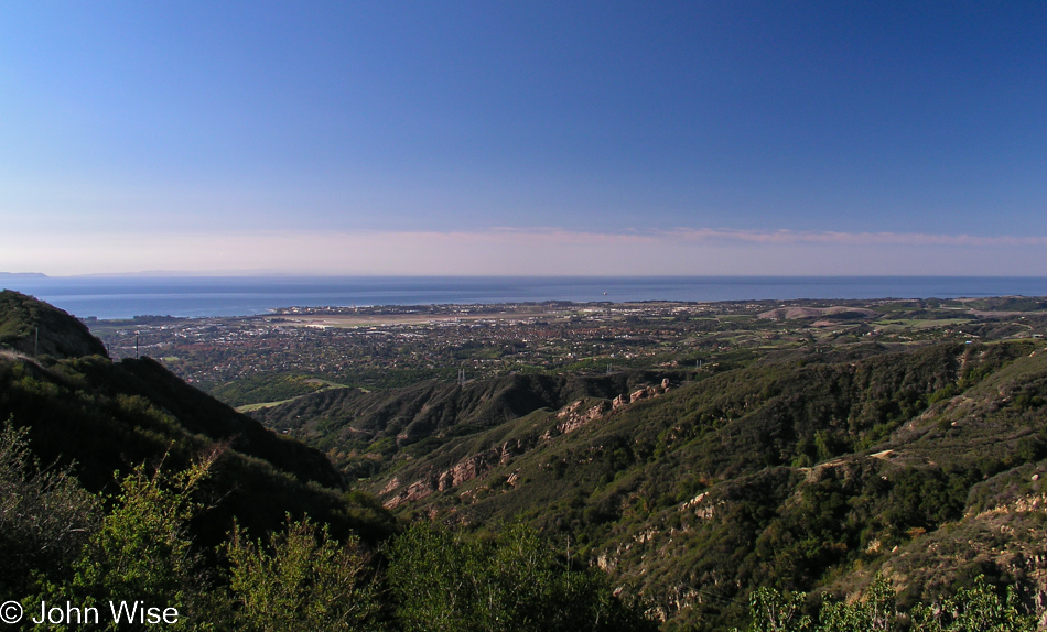 Looking out over Santa Barbara, California
