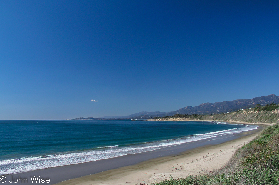 On the beach near Ventura, California