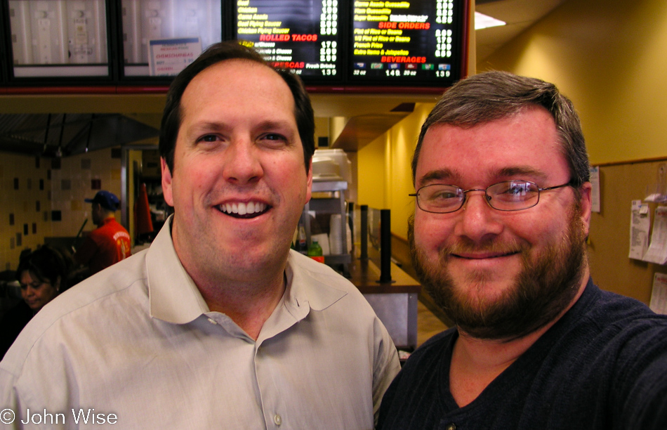 Kirk Kimerer and John Wise meeting in Phoenix, Arizona