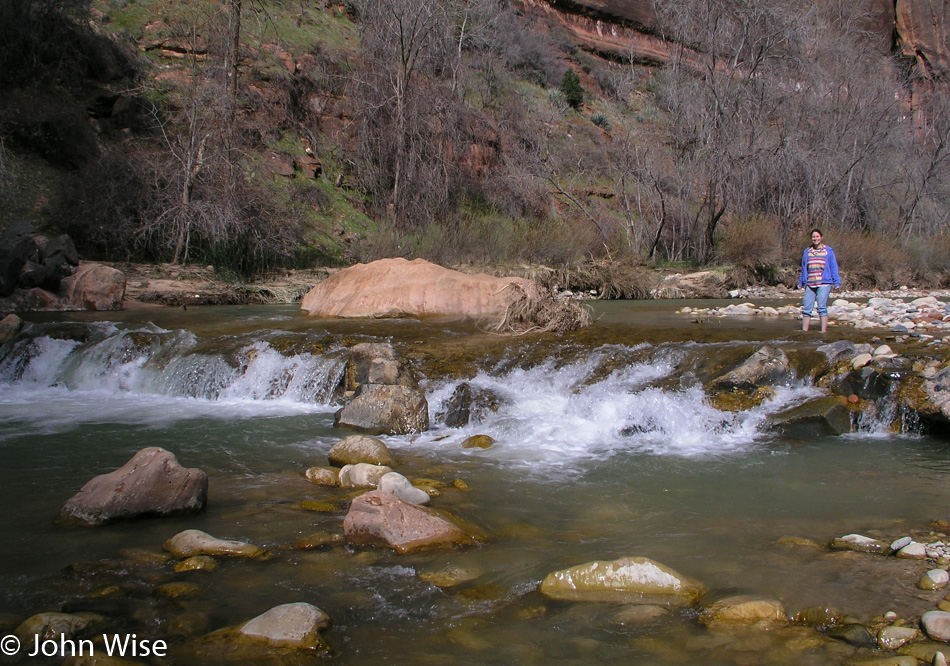 Caroline Wise in Zion National Park in Utah