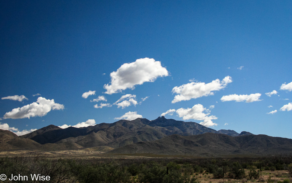 On the road to Chiricahua National Monument for some hiking near Willcox, Arizona