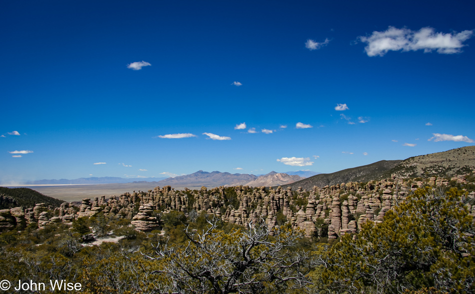 Our first view of Heart of Rocks at Chiricahua National Monument in Arizona