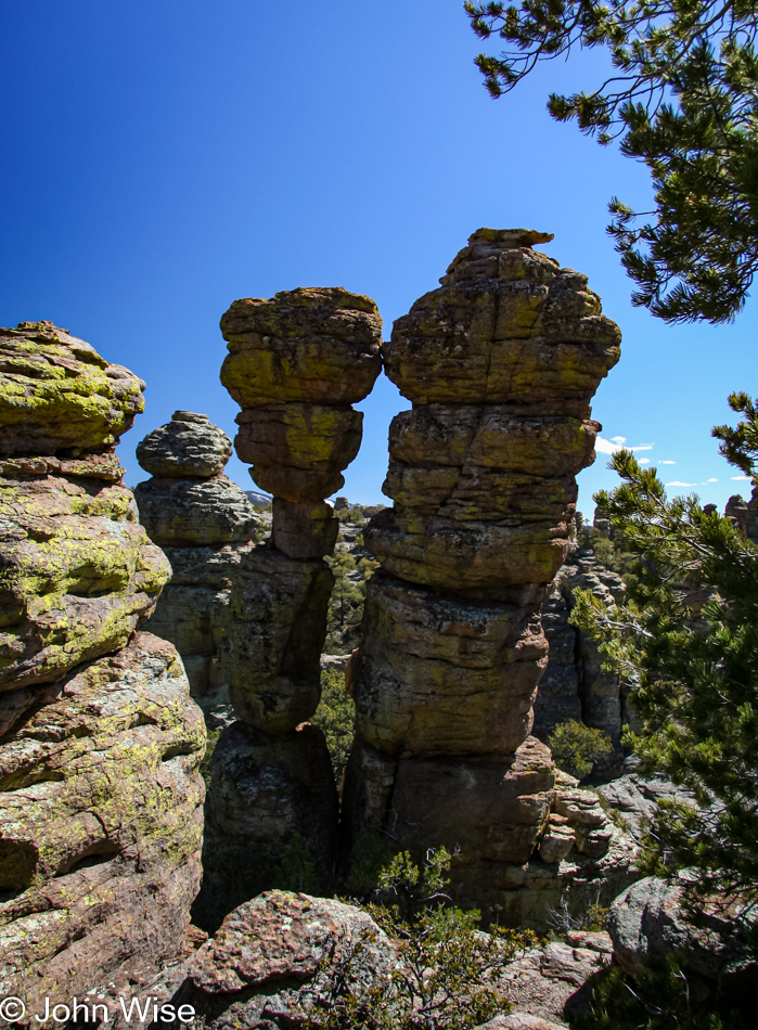 The Kissing Rocks at Chiricahua National Monument in Arizona
