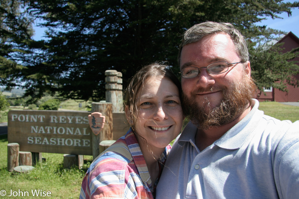 Caroline Wise and John Wise at Pt. Reyes National Seashore in California