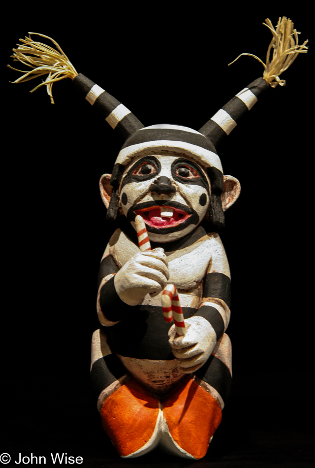 A Katsina doll of Hopi design at the Heard Museum in Phoenix, Arizona