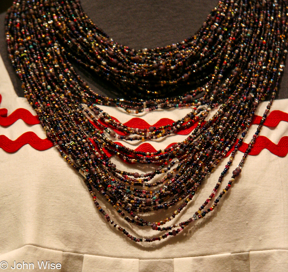 Beaded jewelry at the Heard Museum in Phoenix, Arizona