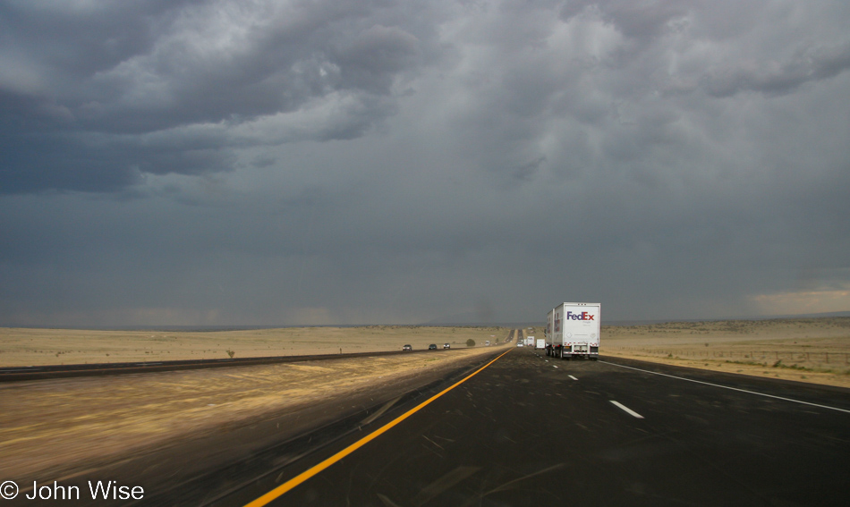 Somewhere between New Mexico and Colorado