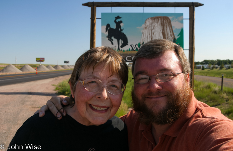 Jutta Engelhardt and John Wise at the Wyoming Stateline 