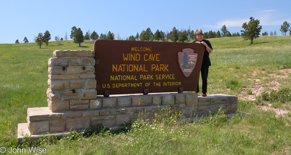 Jutta Engelhardt at Wind Cave National Park in South Dakota