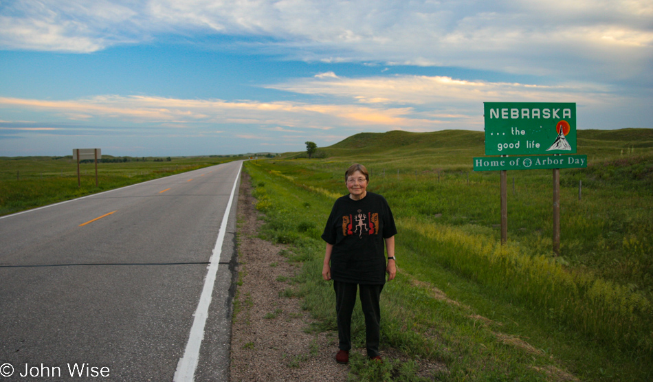 Jutta Engelhardt at the Nebraska Stateline