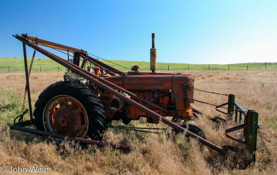 Abandoned farm vehicle in Nebraska