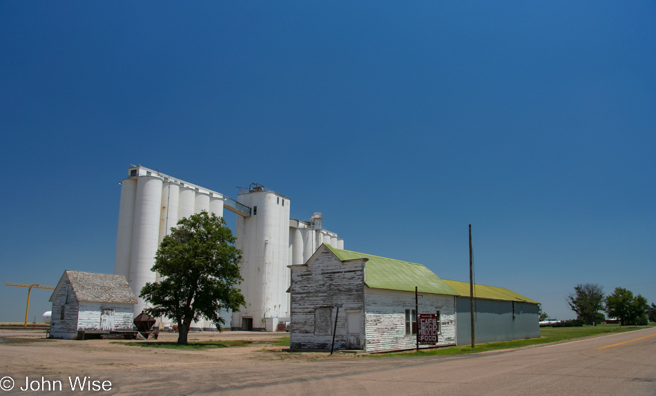 Grain silos in Monument, Kansas