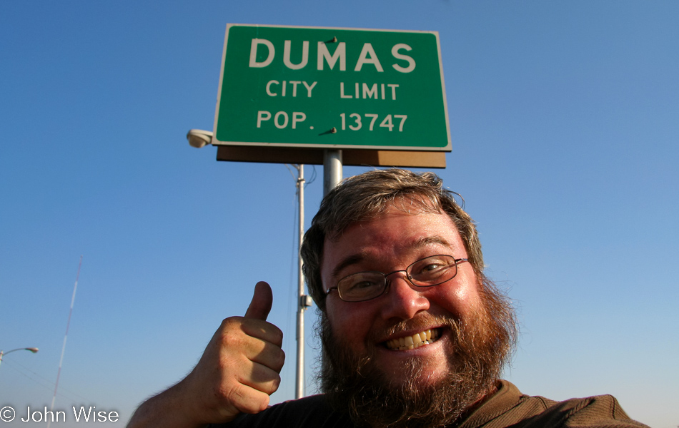 John Wise in Dumas, Texas