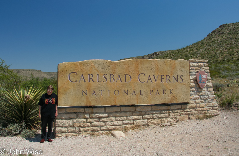 Jutta Engelhardt at Carlsbad Caverns National Park in New Mexico