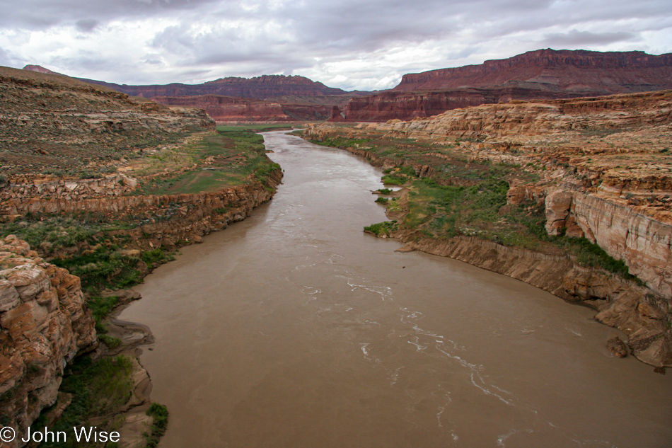 Colorado River flowing to Lake Powell in Utah