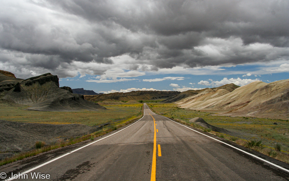 Approaching Capitol Reef National Park in Utah