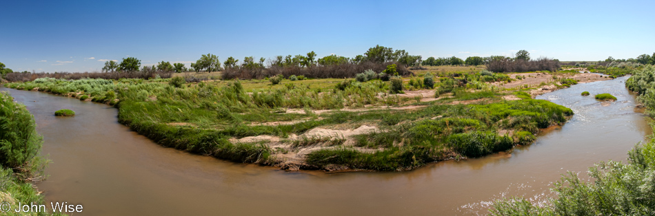 Pecos River at Bosque Redondo Memorial in Fort Sumner, New Mexico