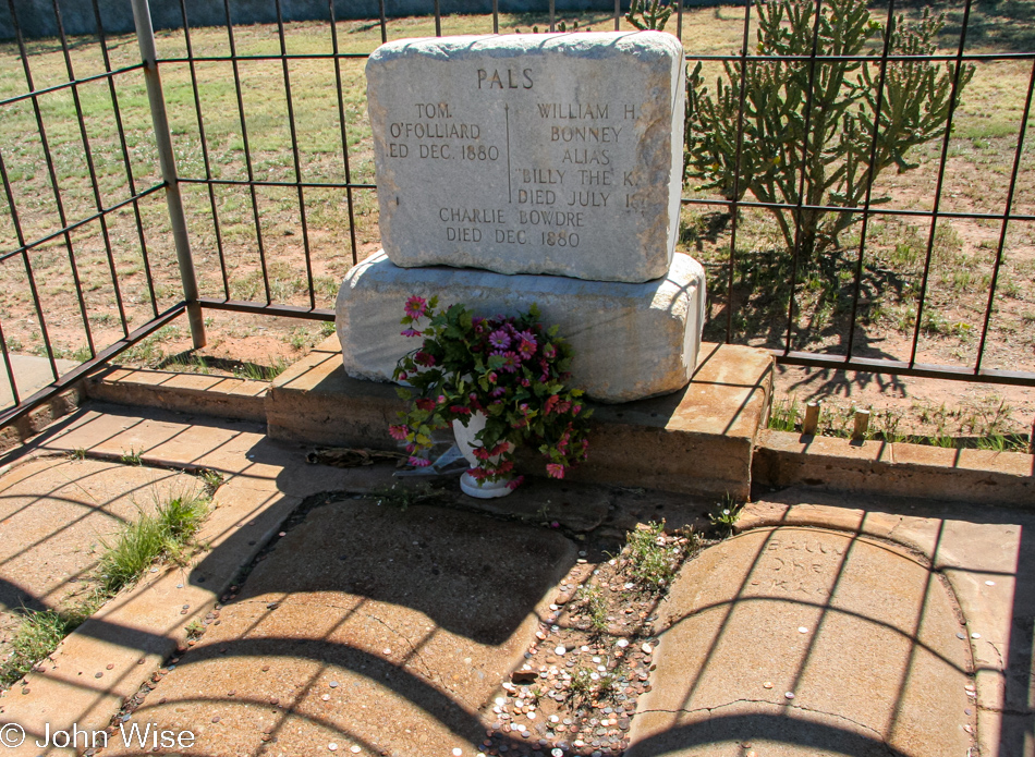 Billy the Kid grave site in Fort Sumner, New Mexico