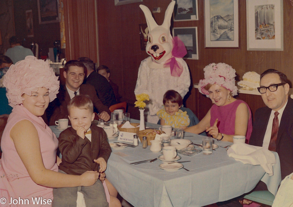 John Wise, Shari Wise with parents Karen Kurchoff, John Wise with Herbert and Hazel Kurchoff in Buffalo New York in 1966