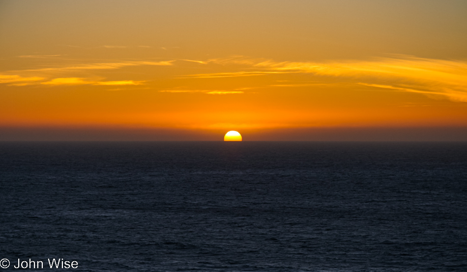 Sunset on the Big Sur Coast in California