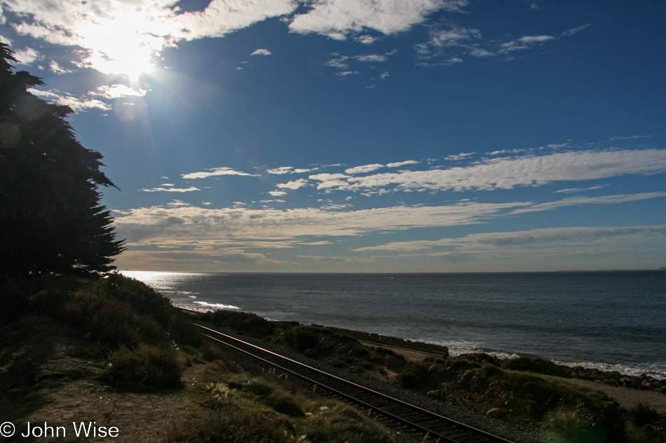 In the north of Ventura county just south of Santa Barbara on a beautiful Saturday morning we look west over the Pacific to the Channel Islands