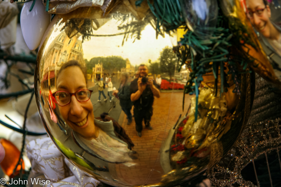 Caroline Wise and John Wise at Disneyland in Anaheim, California