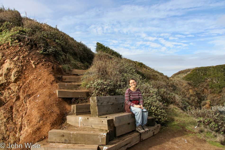 Caroline Wise at Andrew Molera State Park in Big Sur, California