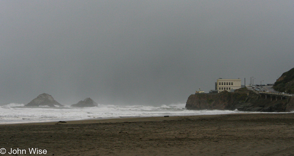 Somewhere on the Pacific Ocean near San Francisco, California