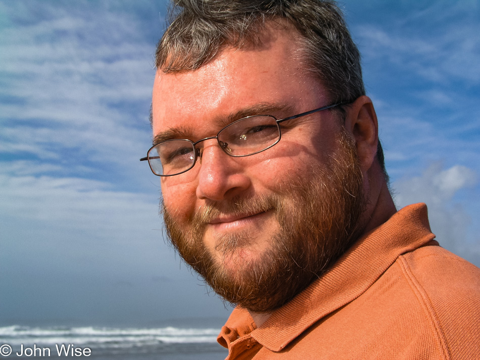 John Wise near San Simeon, California