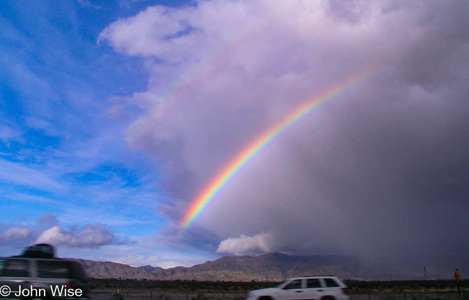 Southern California Desert seen from interstate 10