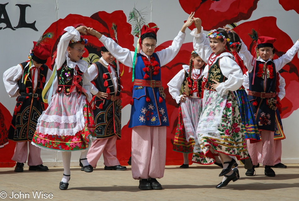 Kids too are dancing here at the Polish Fest in Phoenix, Arizona